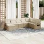 Juego de sofás de jardín con cojines beige 8 pzas ratán PE de , Conjuntos de jardín - Ref: Foro24-3220557, Precio: 552,63 €, ...