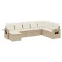 Juego de sofás de jardín con cojines beige 8 pzas ratán PE de , Conjuntos de jardín - Ref: Foro24-3220557, Precio: 552,63 €, ...