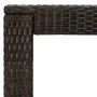 Brauner hoher Gartentisch aus synthetischem Rattan, 100 x 60,5 x 110,5 cm von vidaXL, Gartentische - Ref: Foro24-45873, Preis...