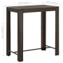 Brauner hoher Gartentisch aus synthetischem Rattan, 100 x 60,5 x 110,5 cm von vidaXL, Gartentische - Ref: Foro24-45873, Preis...