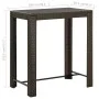 Brown synthetic rattan high garden table 100x60.5x110.5 cm by vidaXL, Garden tables - Ref: Foro24-45873, Price: 117,98 €, Dis...