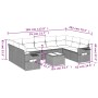 Set de sofás de jardín 10 pzas cojines ratán sintético negro de , Conjuntos de jardín - Ref: Foro24-3220605, Precio: 553,51 €...