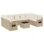 Garden sofa set with beige cushions 10 pieces synthetic rattan by , Garden sets - Ref: Foro24-3220607, Price: 672,57 €, Disco...