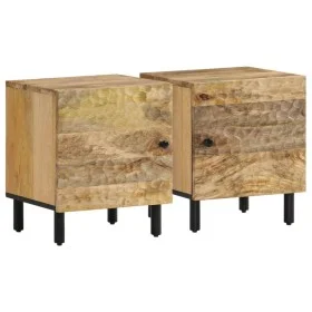Bedside tables 2 pcs solid mango wood 40x33x46 cm by , Nightstands - Ref: Foro24-356888, Price: 86,77 €, Discount: %