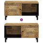 Mesa de centro de madera maciza de mango 80x50x40 cm de , Mesas de centro - Ref: Foro24-356895, Precio: 72,79 €, Descuento: %