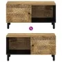 Mesa de centro de madera maciza de mango 80x50x40 cm de , Mesas de centro - Ref: Foro24-356895, Precio: 72,06 €, Descuento: %