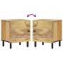Bedside tables 2 pcs solid mango wood 40x33x46 cm by , Nightstands - Ref: Foro24-356888, Price: 87,74 €, Discount: %