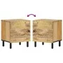 Bedside tables 2 pcs solid mango wood 40x33x46 cm by , Nightstands - Ref: Foro24-356888, Price: 86,77 €, Discount: %
