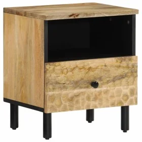 Nachttisch aus massivem Mangoholz, 40 x 33 x 46 cm von , Nachttische - Ref: Foro24-356897, Preis: 57,04 €, Rabatt: %
