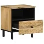 Mesita de noche de madera maciza de mango 40x33x46 cm de , Mesitas de noche - Ref: Foro24-356897, Precio: 57,03 €, Descuento: %