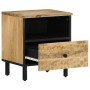 Mesita de noche de madera maciza de mango 40x33x46 cm de , Mesitas de noche - Ref: Foro24-356897, Precio: 57,72 €, Descuento: %