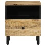 Mesita de noche de madera maciza de mango 40x33x46 cm de , Mesitas de noche - Ref: Foro24-356897, Precio: 57,72 €, Descuento: %