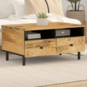 Mesa de centro de madera maciza mango 80x54x40 cm de , Mesas de centro - Ref: Foro24-356904, Precio: 95,34 €, Descuento: %