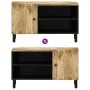 Mueble de TV madera maciza de mango 80x31x46 cm de , Muebles TV - Ref: Foro24-356906, Precio: 66,14 €, Descuento: %