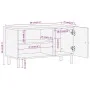 Mueble de TV madera maciza de mango 80x31x46 cm de , Muebles TV - Ref: Foro24-356906, Precio: 66,14 €, Descuento: %