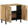 Badezimmer-Waschbeckenschrank aus massivem Mangoholz, 62 x 33 x 58 cm von , Badezimmerwaschtische - Ref: Foro24-356910, Preis...