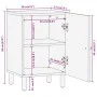 Mueble de baño madera maciza de mango 38x33x58 cm de , Tocadores de baño - Ref: Foro24-356912, Precio: 50,57 €, Descuento: %