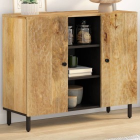Beistellschrank aus massivem Mangoholz, 90 x 33 x 75 cm von , Sideboards - Ref: Foro24-356919, Preis: 199,12 €, Rabatt: %