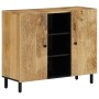 Beistellschrank aus massivem Mangoholz, 90 x 33 x 75 cm von , Sideboards - Ref: Foro24-356919, Preis: 199,00 €, Rabatt: %