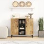 Beistellschrank aus massivem Mangoholz, 90 x 33 x 75 cm von , Sideboards - Ref: Foro24-356919, Preis: 199,00 €, Rabatt: %