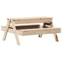 Picknicktisch mit Sandkasten für Kinder aus massivem Kiefernholz von , Gartentische - Ref: Foro24-832592, Preis: 109,01 €, Ra...