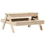 Picnic table with sandbox for children solid pine wood by , Garden tables - Ref: Foro24-832592, Price: 107,35 €, Discount: %
