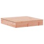 Arenero con tapa madera maciza Douglas 111x111x19,5 cm