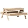Picnic table with sandbox for children solid pine wood by , Garden tables - Ref: Foro24-832592, Price: 107,35 €, Discount: %