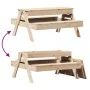 Picnic table with sandbox for children solid pine wood by , Garden tables - Ref: Foro24-832592, Price: 107,35 €, Discount: %