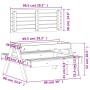 Picknicktisch mit Sandkasten für Kinder aus massivem Kiefernholz von , Gartentische - Ref: Foro24-832592, Preis: 109,01 €, Ra...