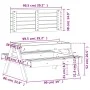 Picnic table with sandbox for children solid pine wood by , Garden tables - Ref: Foro24-832592, Price: 107,35 €, Discount: %