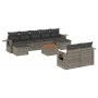 10-piece garden sofa set with gray synthetic rattan cushions by , Modular outdoor sofas - Ref: Foro24-3224779, Price: 573,67 ...
