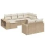 Garden sofa set with beige cushions 10 pieces synthetic rattan by , Modular outdoor sofas - Ref: Foro24-3261288, Price: 616,4...
