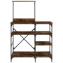 Küchenregal, Holztechnik, Metall, Eiche, 90 x 40 x 132 cm von , Behälter für Küchenutensilien - Ref: Foro24-845418, Preis: 81...