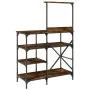 Küchenregal, Holztechnik, Metall, Eiche, 90 x 40 x 132 cm von , Behälter für Küchenutensilien - Ref: Foro24-845418, Preis: 80...