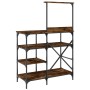 Küchenregal, Holztechnik, Metall, Eiche, 90 x 40 x 132 cm von , Behälter für Küchenutensilien - Ref: Foro24-845418, Preis: 81...