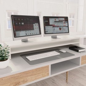 Bildschirmhalterung aus weißem Sperrholz, 100 x 24 x 13 cm von vidaXL, Monitor- und TV-Ständer - Ref: Foro24-800333, Preis: 4...