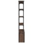 Engineered wood and oak brown metal shelf 100x26x180 cm by , Bookcases and shelves - Ref: Foro24-845430, Price: 111,32 €, Dis...