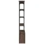 Engineered wood and oak brown metal shelf 100x26x180 cm by , Bookcases and shelves - Ref: Foro24-845430, Price: 109,76 €, Dis...