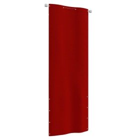Toldo para balcón de tela oxford rojo 80x240 cm