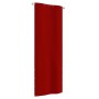 Toldo para balcón de tela oxford rojo 80x240 cm