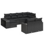 Gartensofa-Set 10-teilig mit schwarzen synthetischen Rattankissen von , Gartensets - Ref: Foro24-3228895, Preis: 554,91 €, Ra...
