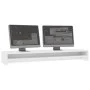 Soporte para pantalla madera contrachapada blanco 100x24x13 cm de vidaXL, Soportes para monitores y televisor - Ref: Foro24-8...