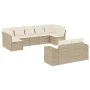 9-teiliges Gartensofa-Set mit beigen synthetischen Rattankissen von , Gartensets - Ref: Foro24-3255355, Preis: 675,57 €, Raba...