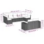 9-teiliges Gartensofa-Set mit beigen synthetischen Rattankissen von , Gartensets - Ref: Foro24-3255355, Preis: 675,57 €, Raba...