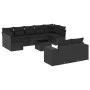 Garden sofa set 10 pieces with black synthetic rattan cushions by , Garden sets - Ref: Foro24-3255362, Price: 654,59 €, Disco...
