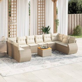 11-piece garden sofa set with beige synthetic rattan cushions by , Garden sets - Ref: Foro24-3257507, Price: 763,26 €, Discou...