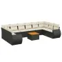 11-teiliges Gartensofa-Set und schwarze synthetische Rattankissen von , Gartensets - Ref: Foro24-3257505, Preis: 696,05 €, Ra...