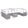 11-teiliges Gartensofa-Set mit beigen synthetischen Rattankissen von , Gartensets - Ref: Foro24-3257507, Preis: 790,65 €, Rab...