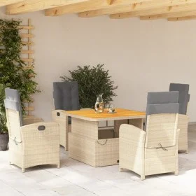 5-piece garden dining set with beige synthetic rattan cushions by , Garden sets - Ref: Foro24-3277365, Price: 744,45 €, Disco...